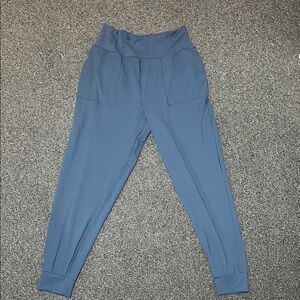 Crane Blue High-Waisted Leggings